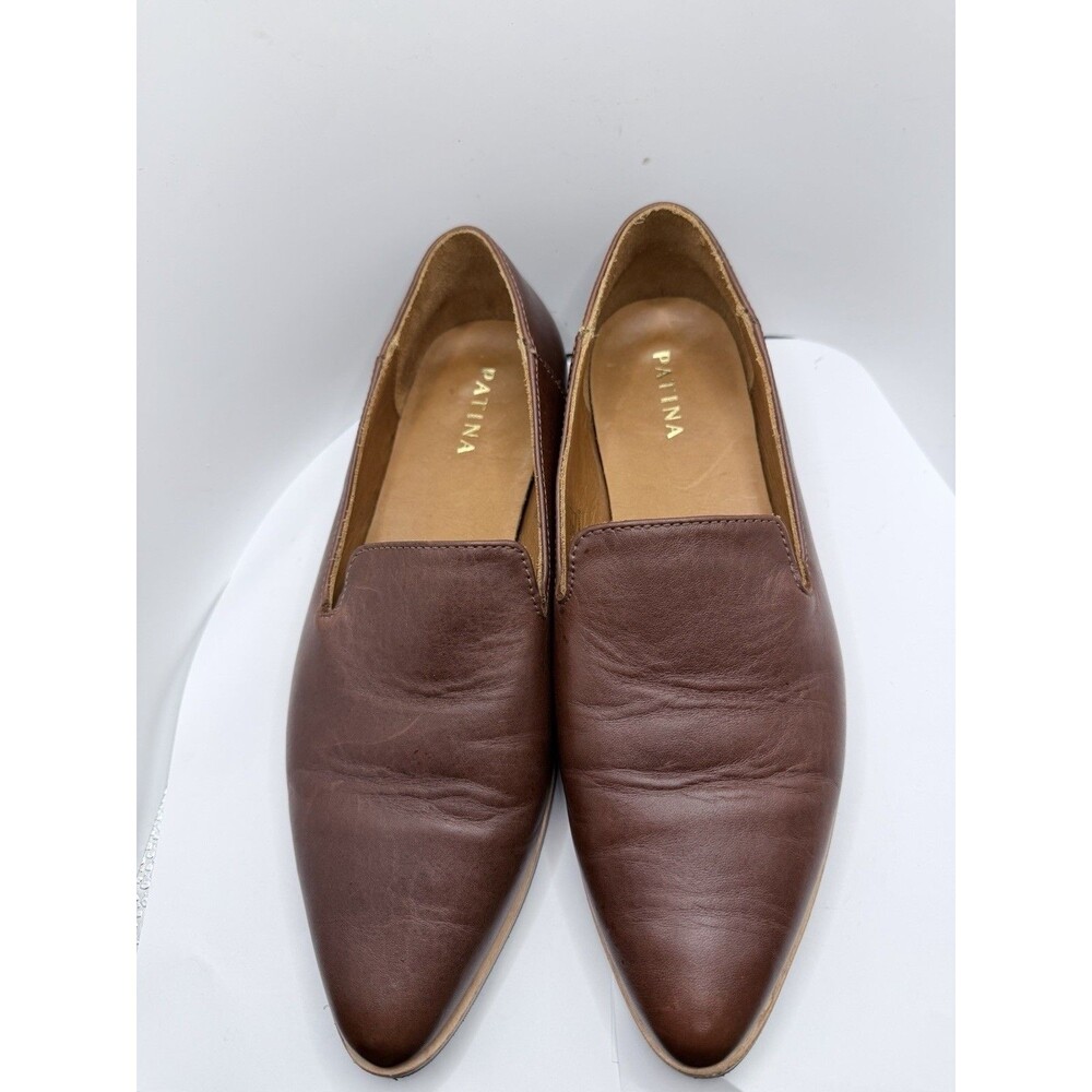 Portland Leather Patina Slip-On Loafers in Cognac Brown Size Women’s 8